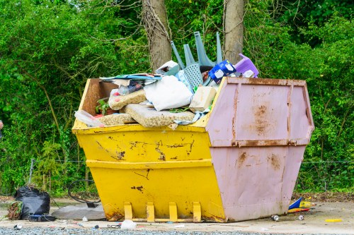Harrow community participating in waste removal