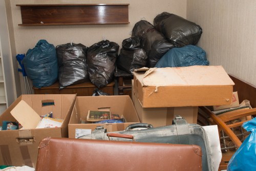 Commercial waste being collected in Harrow
